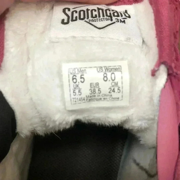 Vans Off The Wall Scotchgard Sk8 Hi Women’s 8 Purple Leather 721454 - Picture 15 of 16